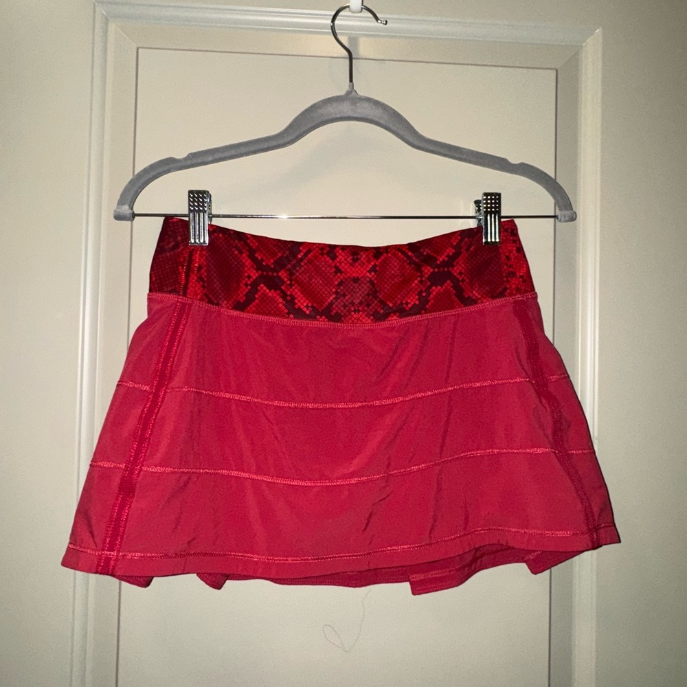 Lululemon Red Tennis Skirt